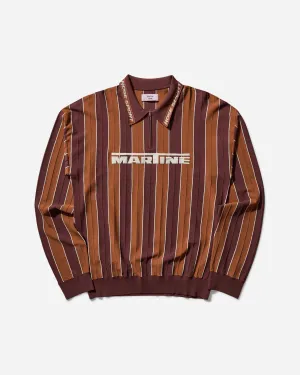Herren Logo Polo Braun