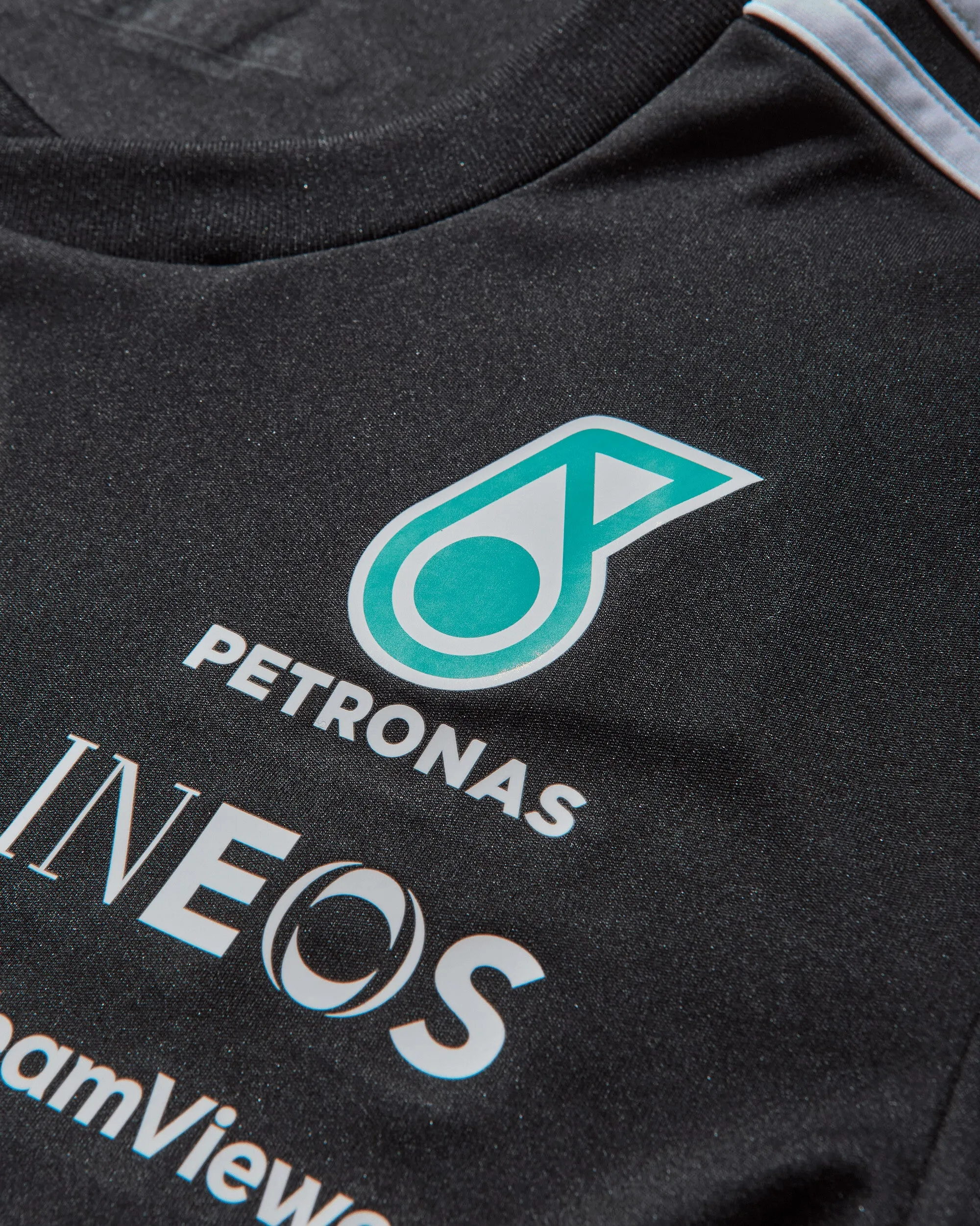 Herren Mercedes-AMG Petronas Formel 1 Team Fahrer-Trikot Schwarz