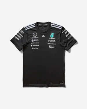 Herren Mercedes-AMG Petronas Formel 1 Team Fahrer-Trikot Schwarz