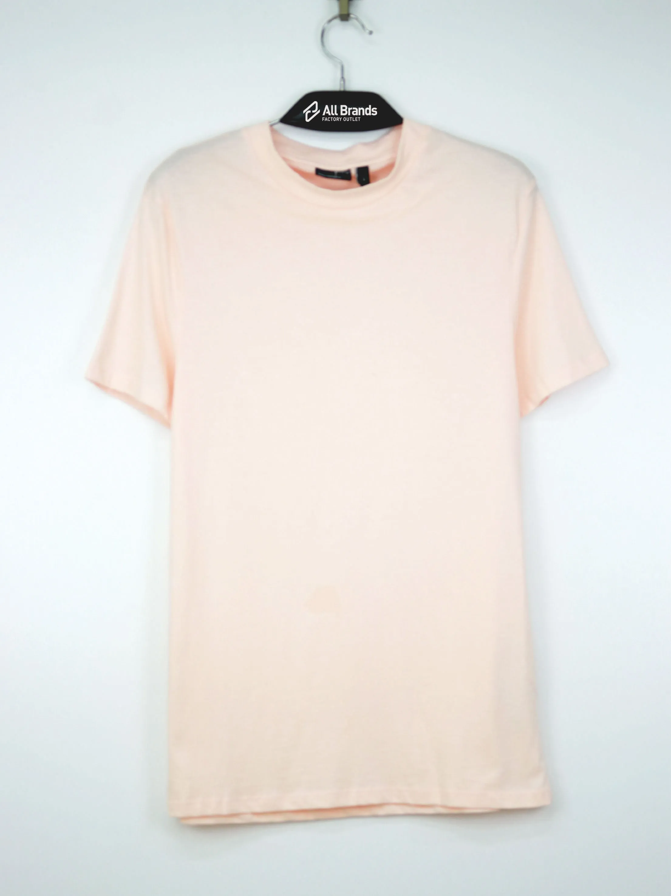 Herren T-Shirt, Einfarbig, Hellrosa