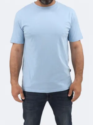 Herren Basic T-Shirt, Blau