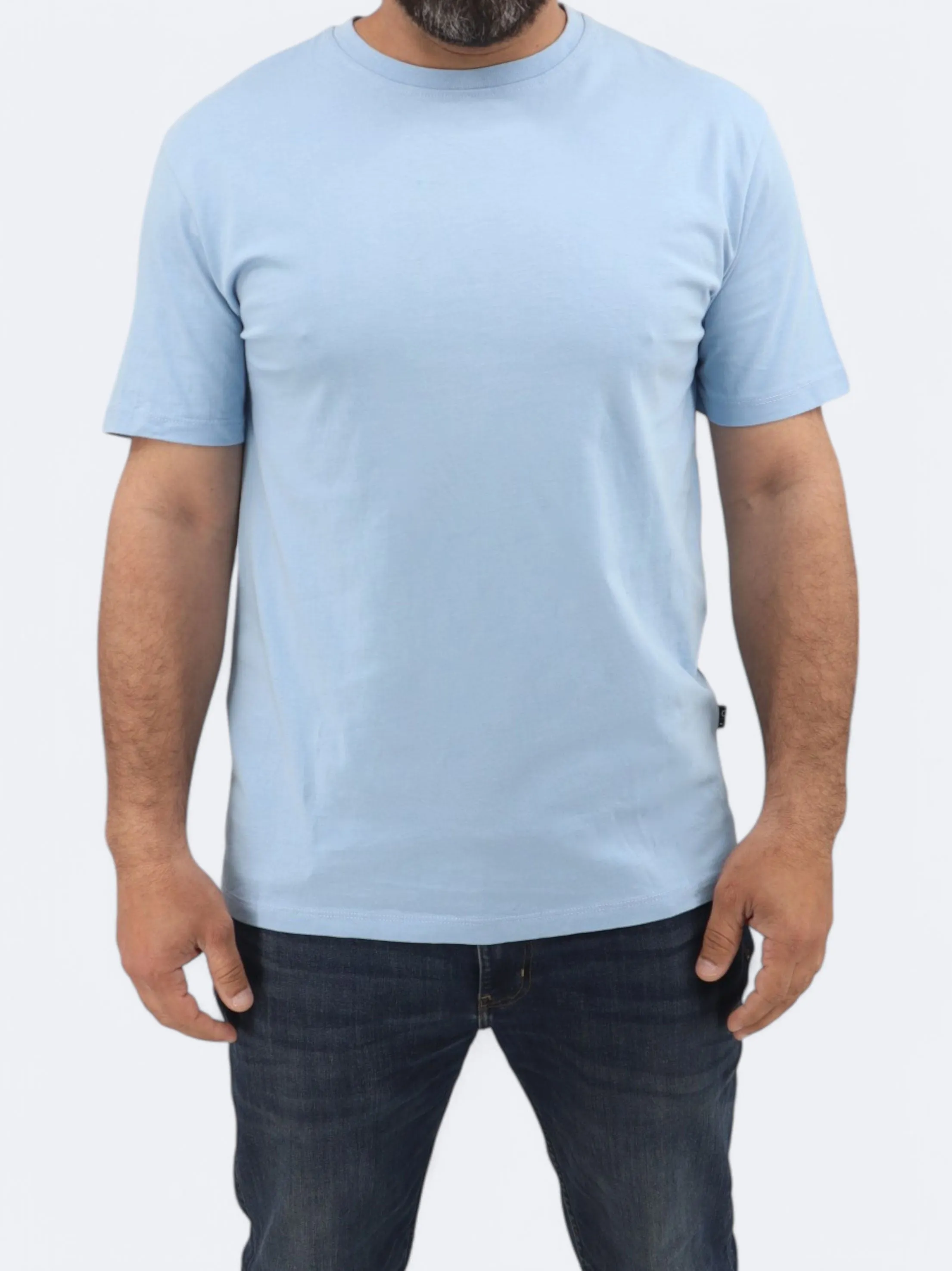 Herren Basic T-Shirt, Blau