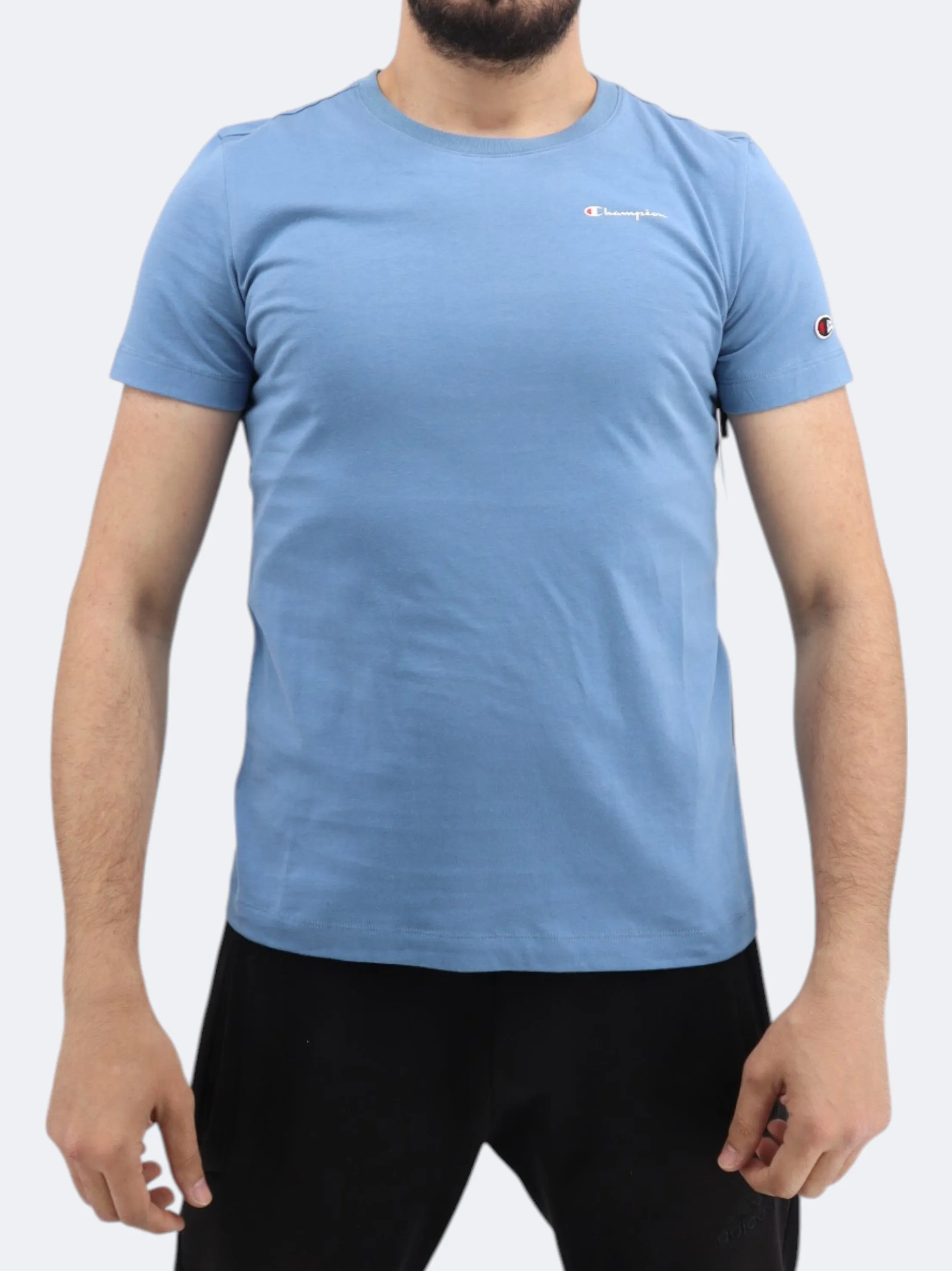 Herren T-Shirt mit Aufdruck, Blau