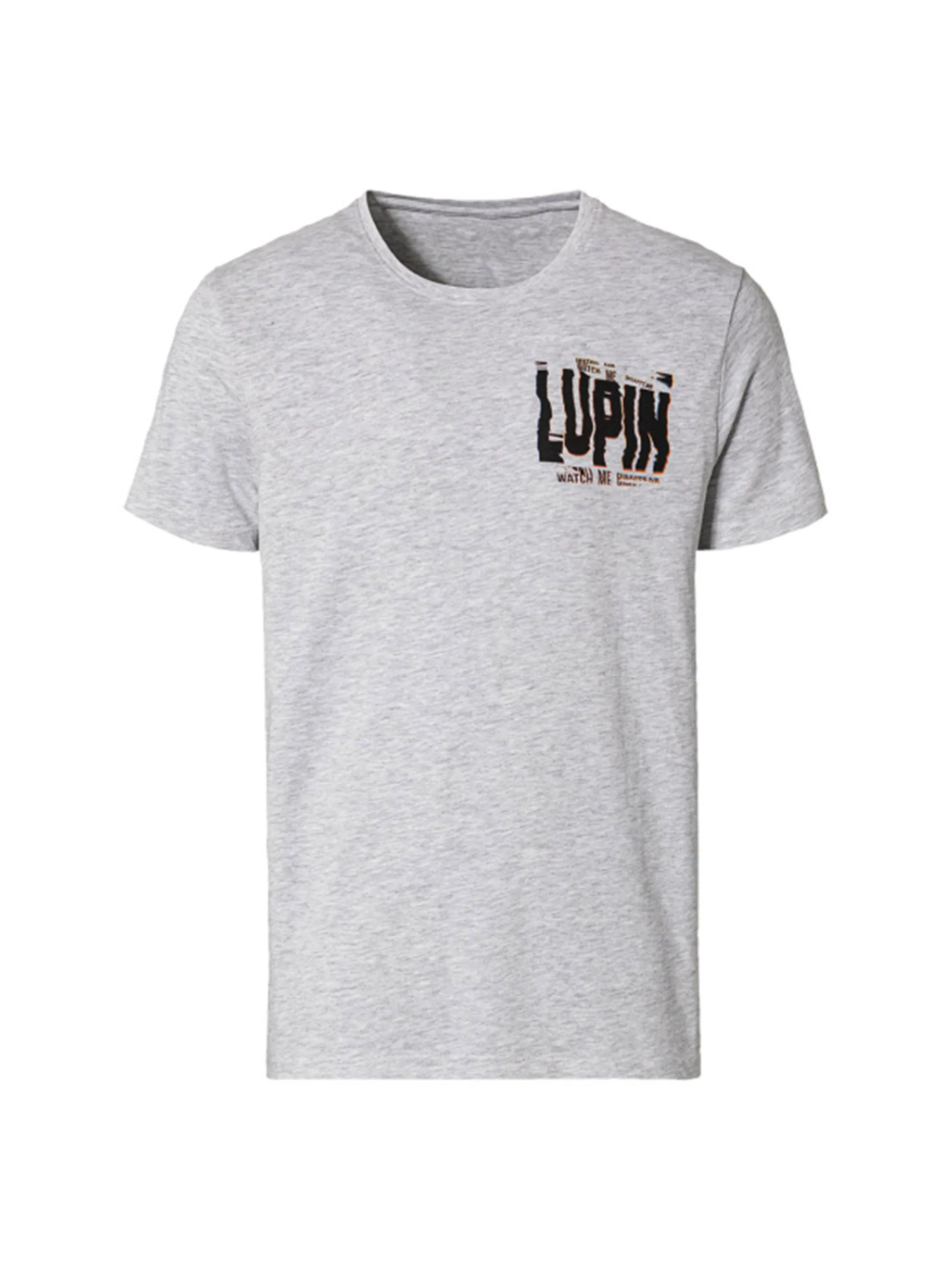 Herren T-Shirt mit Aufdruck, Hellgrau