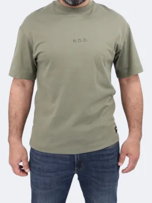 Herren T-Shirt mit Aufdruck, Olivgrün
