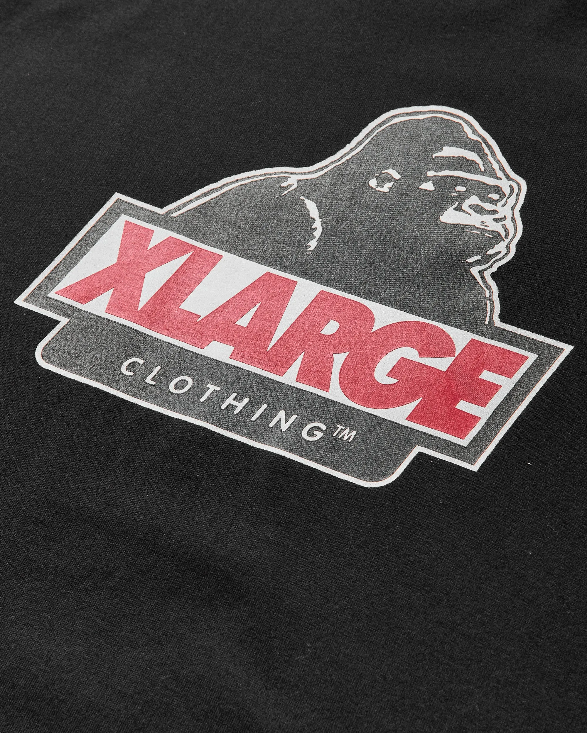 Herren OG Schräg-Schnitt T-Shirt Schwarz