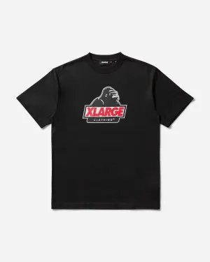 Herren OG Schräg-Schnitt T-Shirt Schwarz