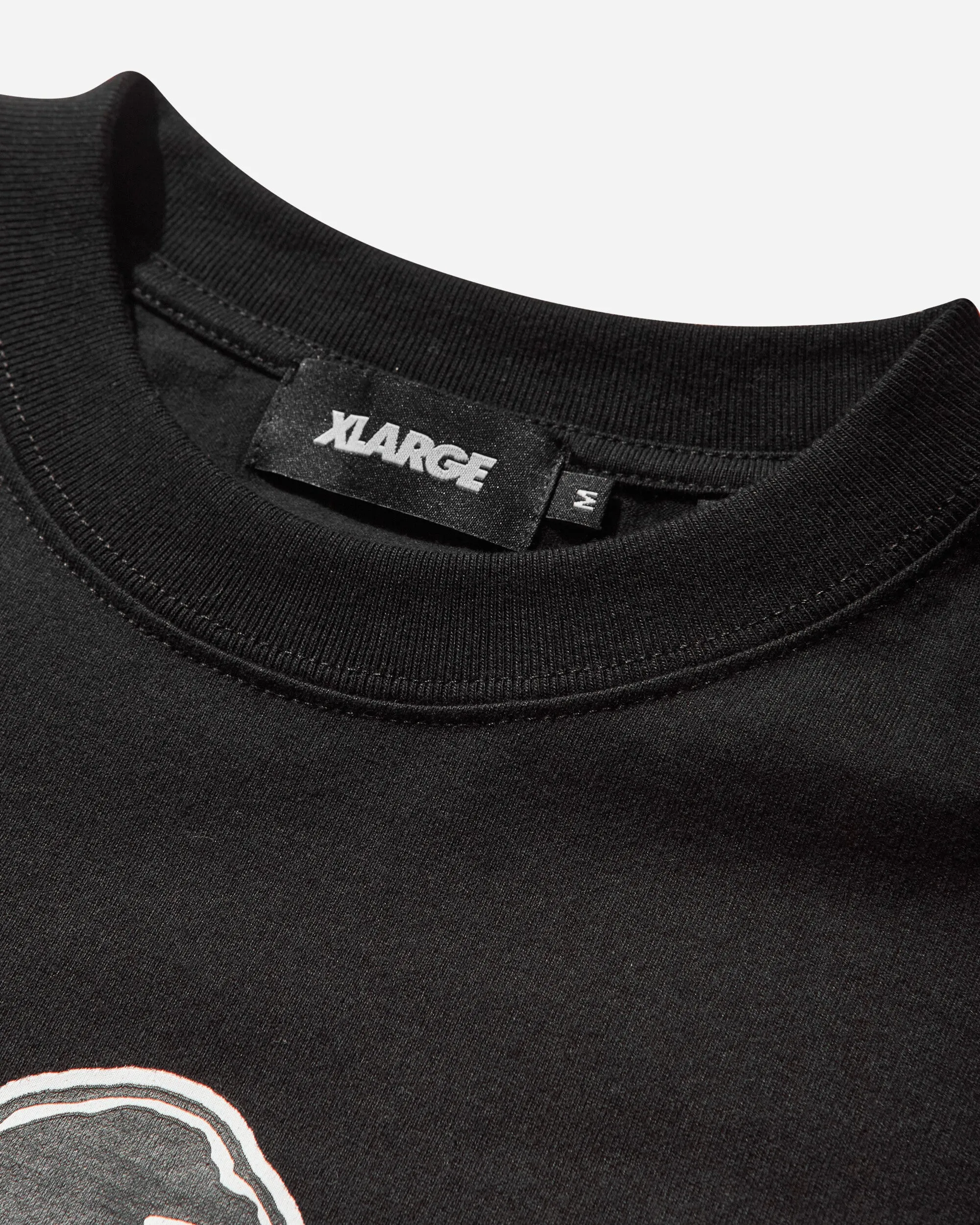 Herren OG Schräg-Schnitt T-Shirt Schwarz