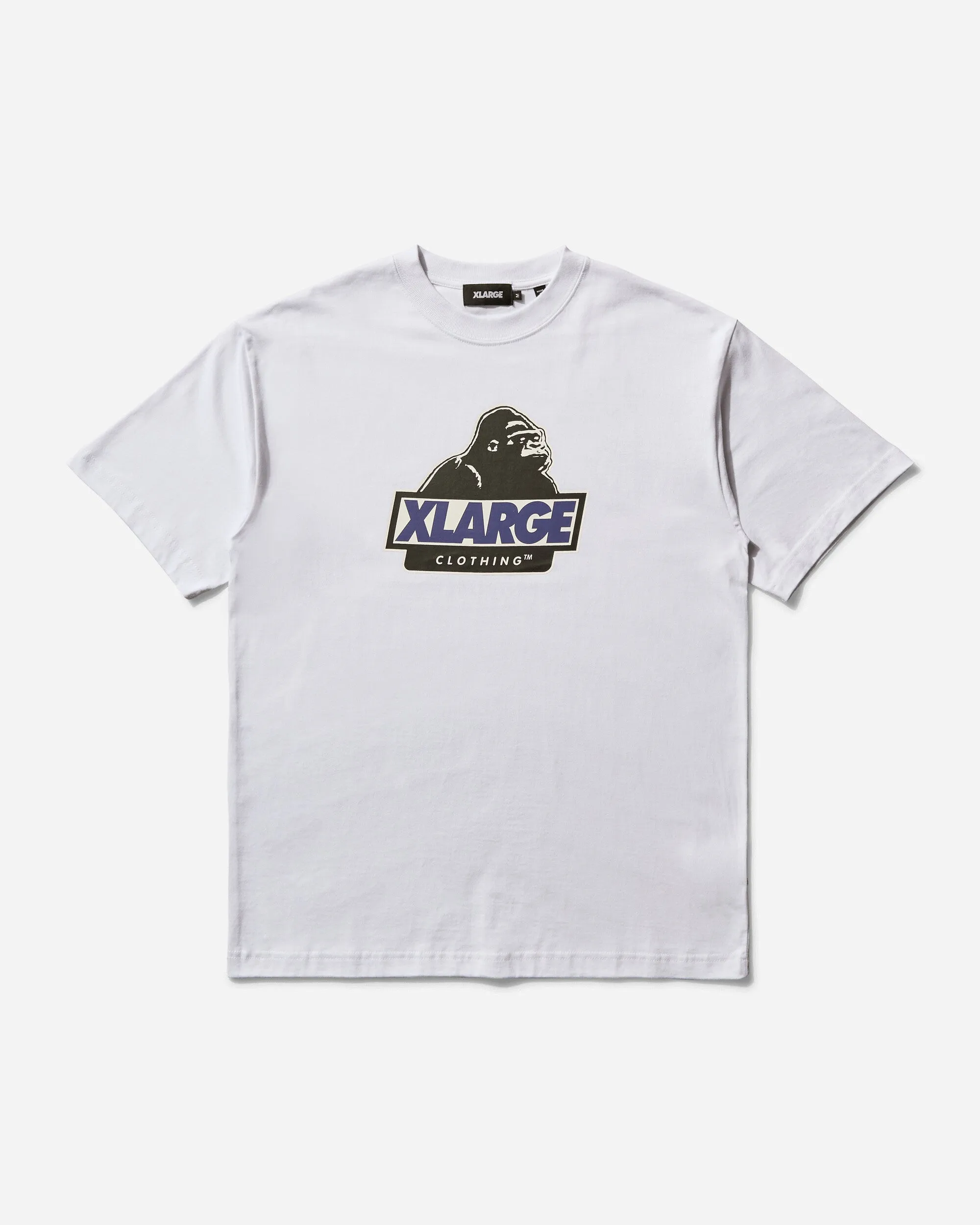 Herren OG Schräg-Schnitt T-Shirt Weiß