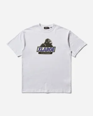 Herren OG Schräg-Schnitt T-Shirt Weiß