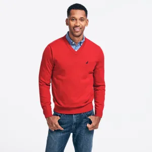 Nautica Herren Big & Tall Navtech J-Class V-Ausschnitt Pullover Nautica Rot Nautica