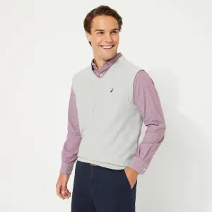 Nautica Herren Big & Tall Navtech V-Ausschnitt Pullunder Grau Meliert Nautica
