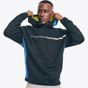 Nautica Herren Big & Tall Nachhaltig Hergestellter Wettbewerbs-Pullover-Hoodie Echt Schwarz Nautica