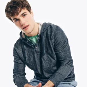 Nautica Herren Kapuzenpullover mit Kordelzug Marineblau Nautica