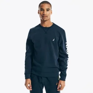 Nautica Herren Logo Crewneck Sweatshirt Marineblau Nautica
