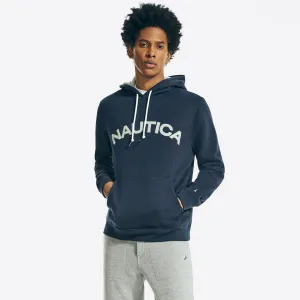 Nautica Herren Pullover Logo Hoodie Marineblau Nautica