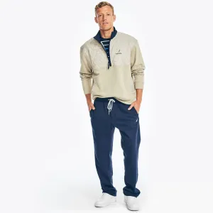 Nautica Herren Steppfleecestrickpullover Segelweiß Nautica