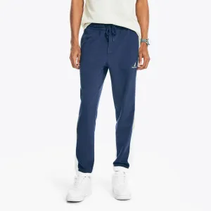 Nautica Herren Jogger mit Seitenstreifen und Colorblock-Design in Stellar Blue Heather von Nautica