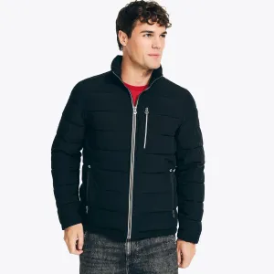 Nautica Herren Jacke mit Vollreißverschluss nachhaltig gefertigt True Black Nautica