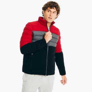Nautica Herren nachhaltig gefertigte reversible Steppjacke Nautica Rot Nautica