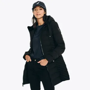 Nautica Damen Steppjacke mit Kapuze in True Black Nautica