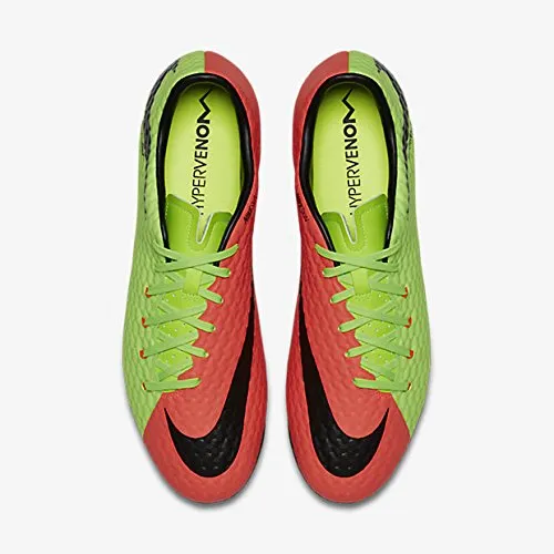 Nike Herren Hypervenom Phelon 3 FG Fußballschuhe, Grün (Electric Green/Schwarz-Hyper Orange-Volt), 43 EU