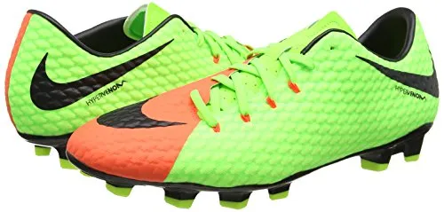 Nike Herren Hypervenom Phelon 3 FG Fußballschuhe, Grün (Electric Green/Schwarz-Hyper Orange-Volt), 43 EU