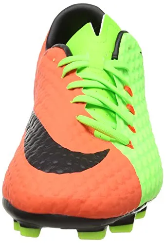 Nike Herren Hypervenom Phelon 3 FG Fußballschuhe, Grün (Electric Green/Schwarz-Hyper Orange-Volt), 43 EU