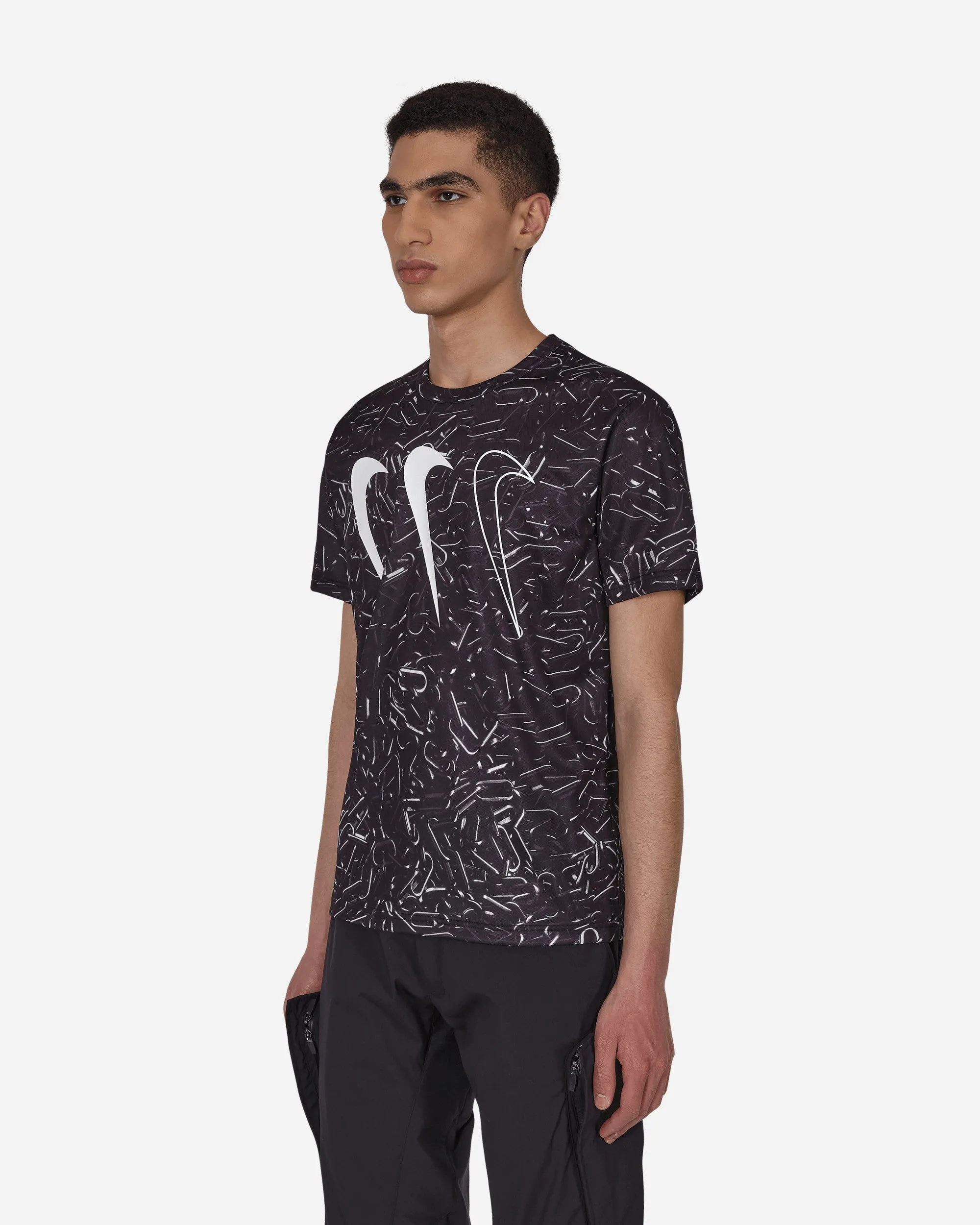Nike Horizontaler Dreifach-Haken T-Shirt Schwarz