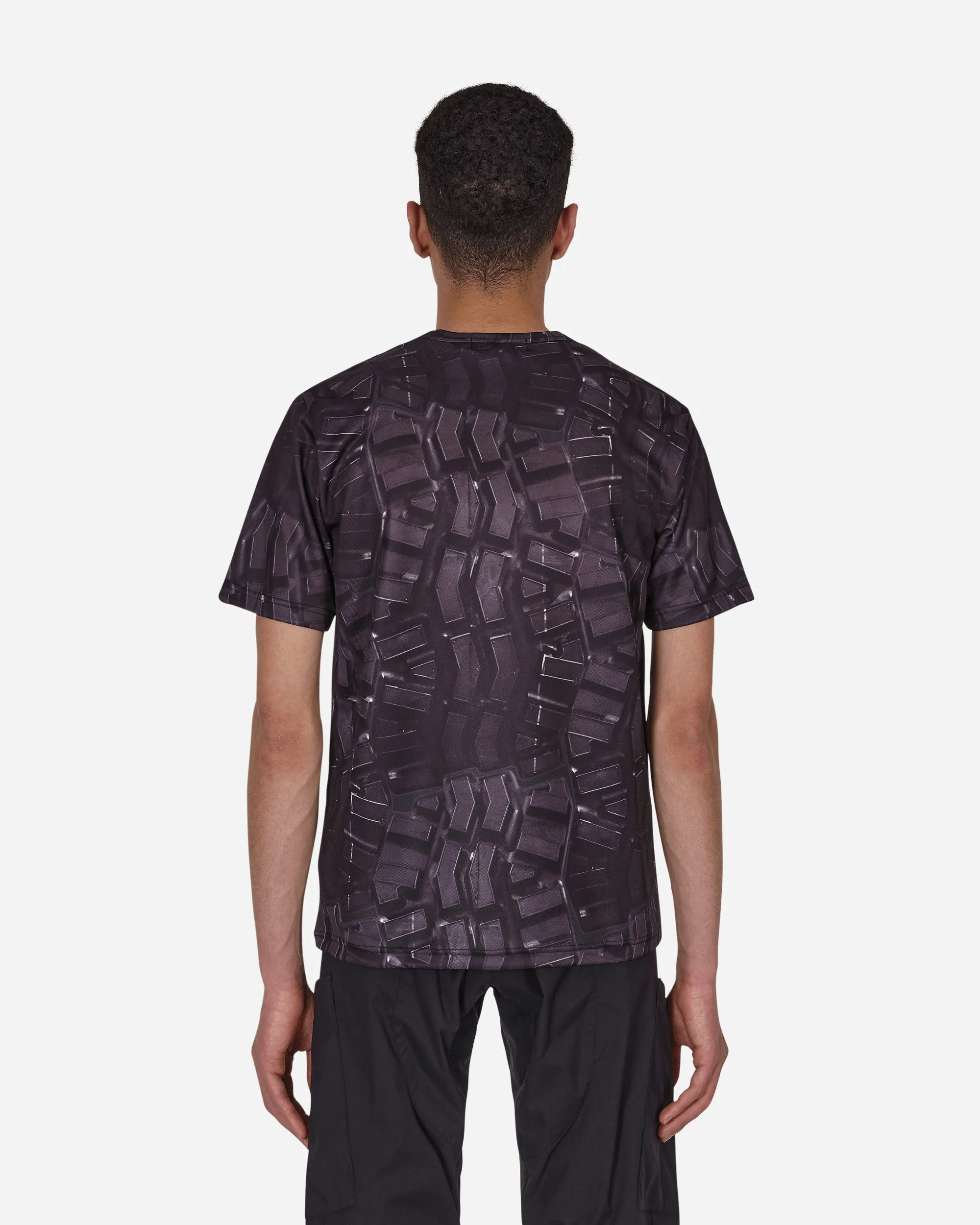 Nike Vertikales Dreifach-Häkchen T-Shirt Schwarz