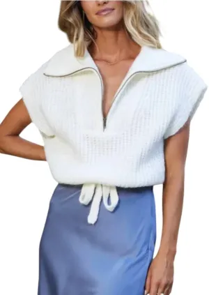 Nomad Strickweste In Creme