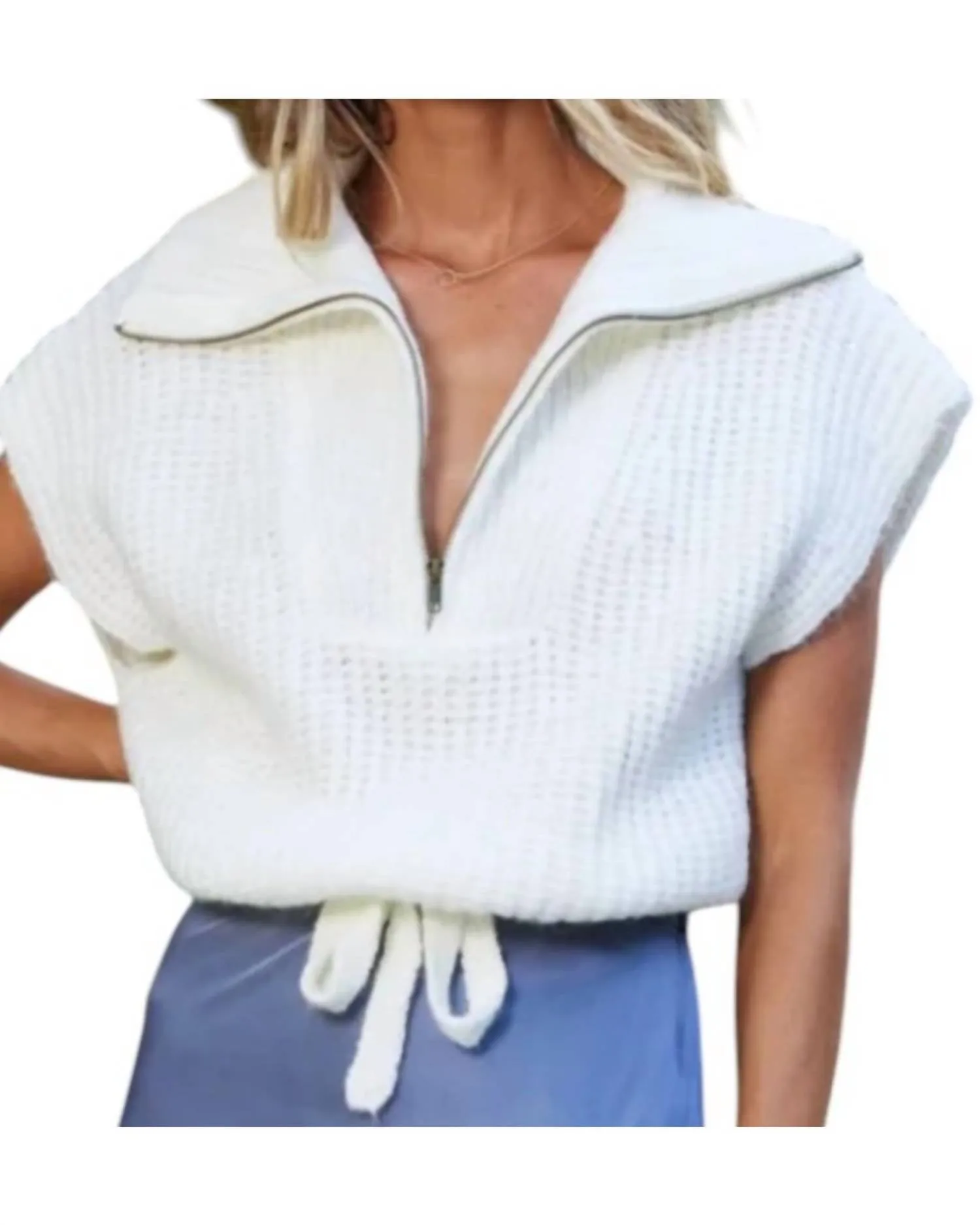 Nomad Strickweste In Creme