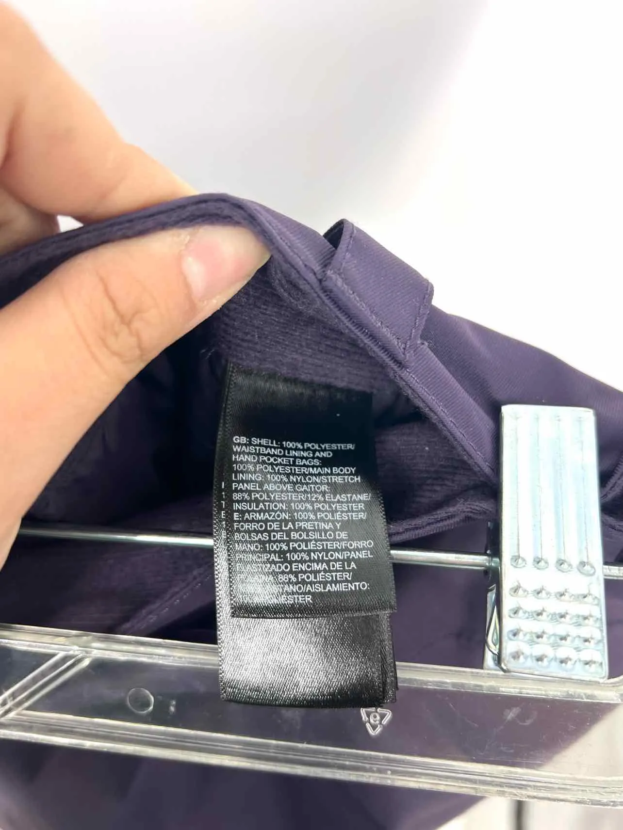 North Face Skihose in Größe XL, einfarbig Aubergine