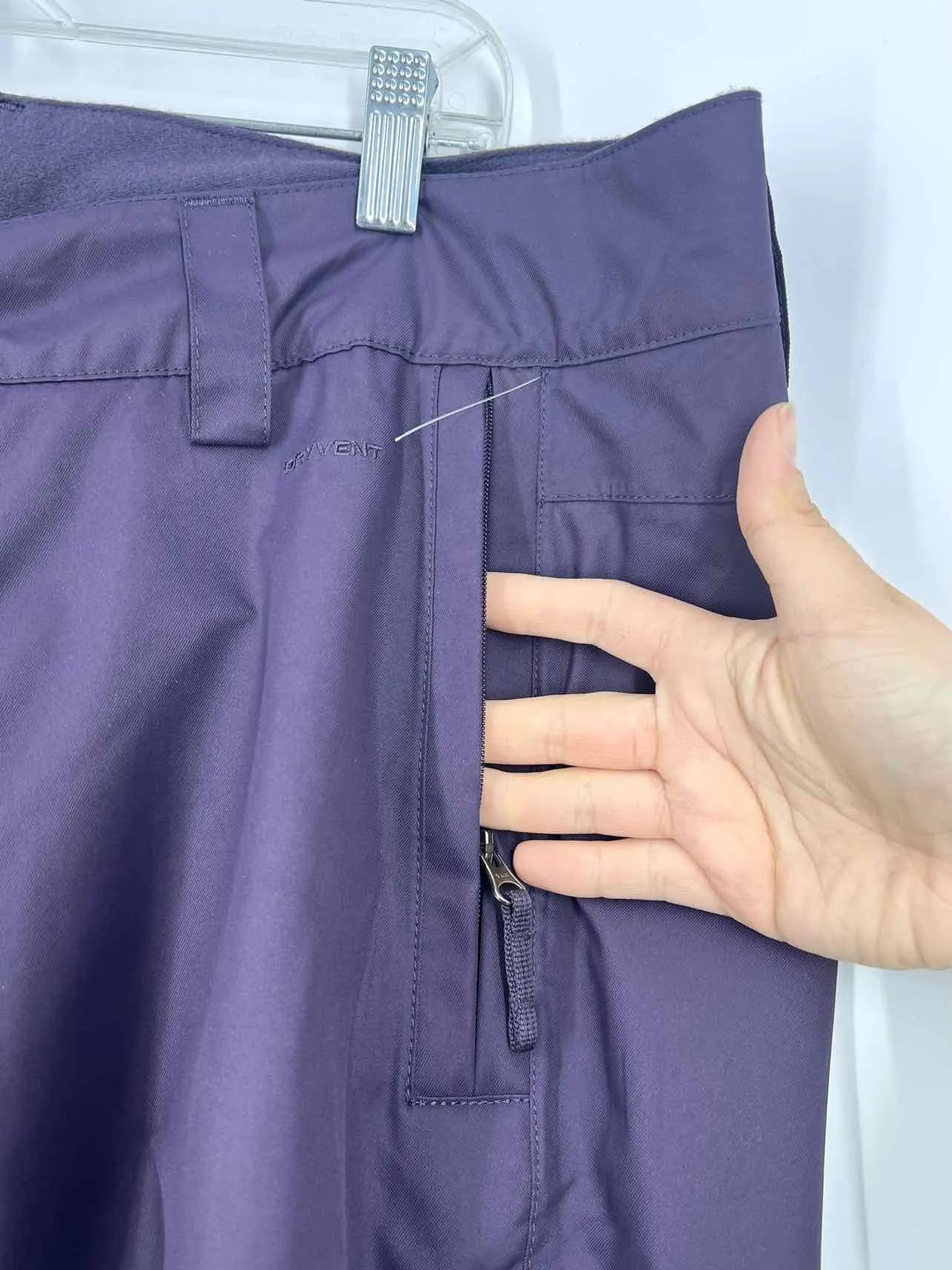 North Face Skihose in Größe XL, einfarbig Aubergine