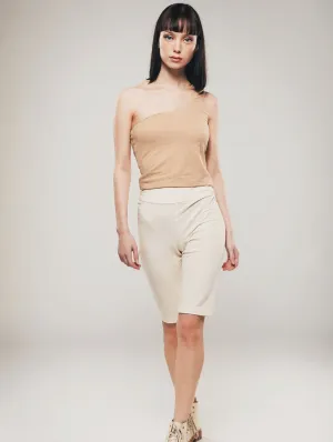 Bio-Baumwoll-Radlerhose | Ecru