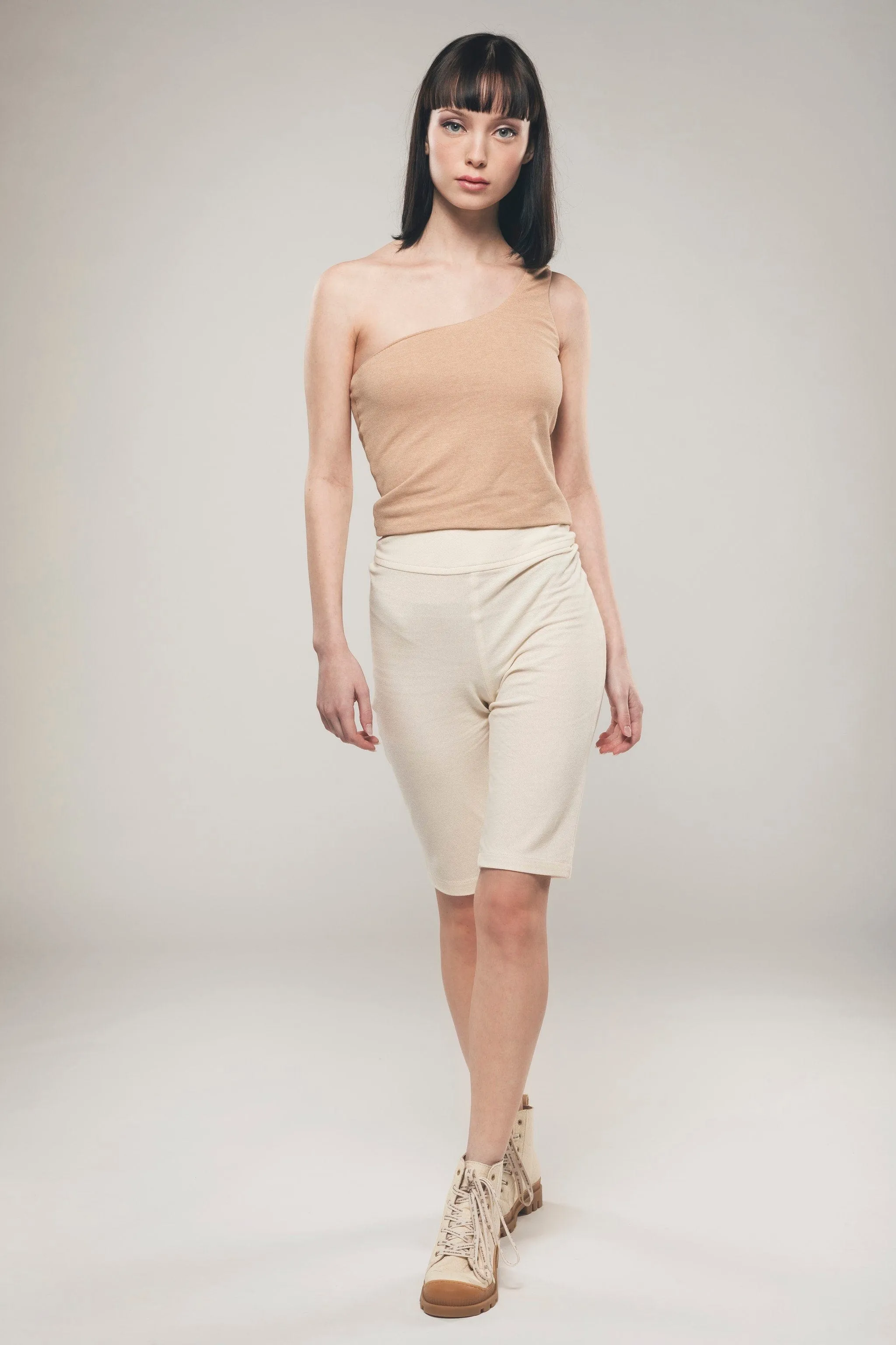 Bio-Baumwoll-Radlerhose | Ecru