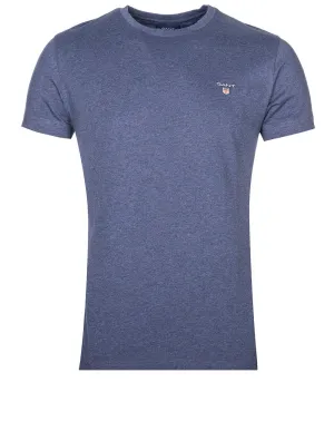 Original T-Shirt Dunkle Jeansblau Melange