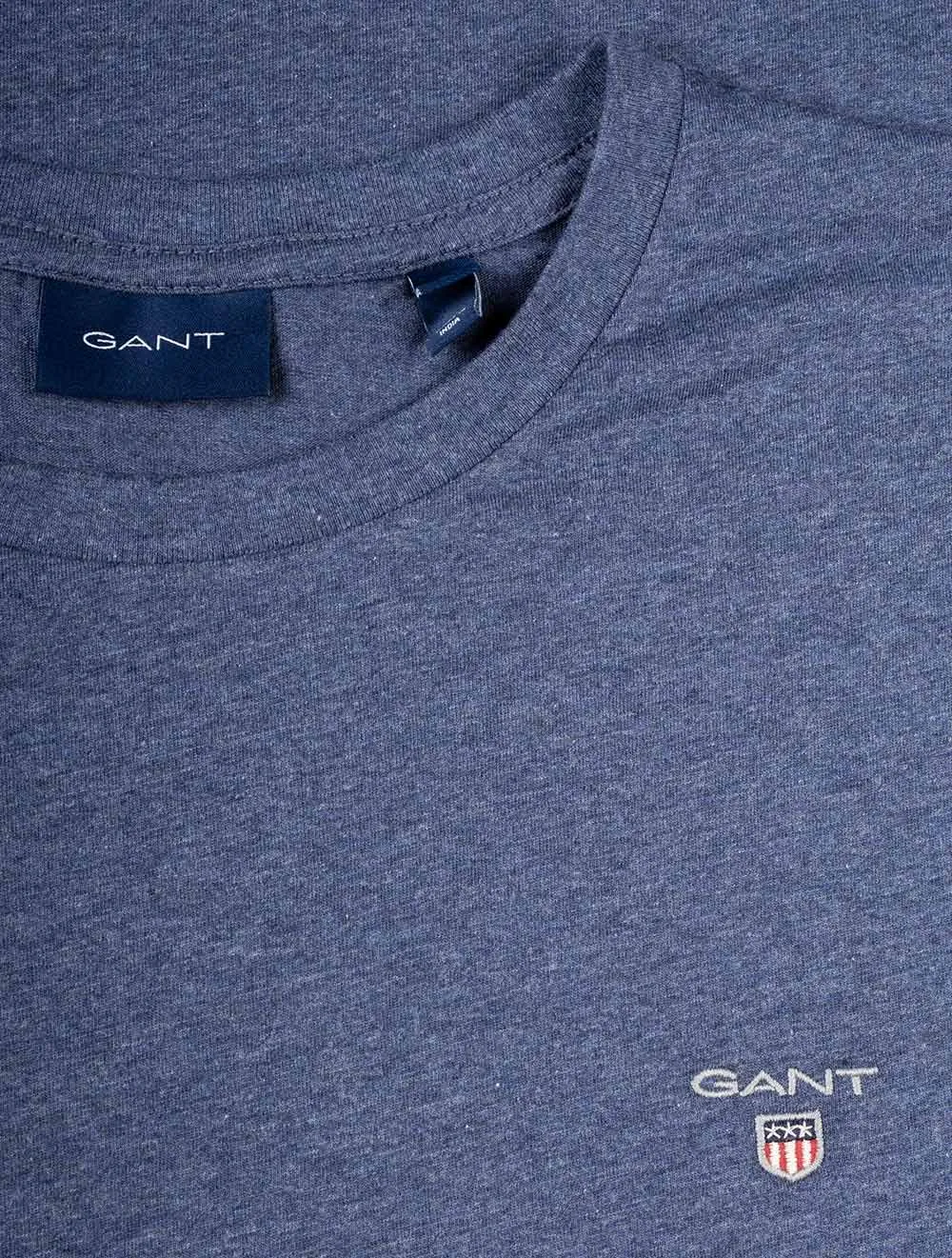 Original T-Shirt Dunkle Jeansblau Melange