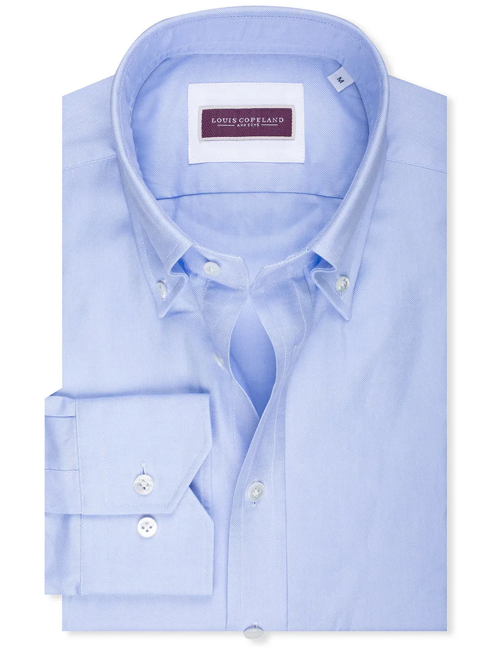 Oxford Button-Down-Hemd Blau