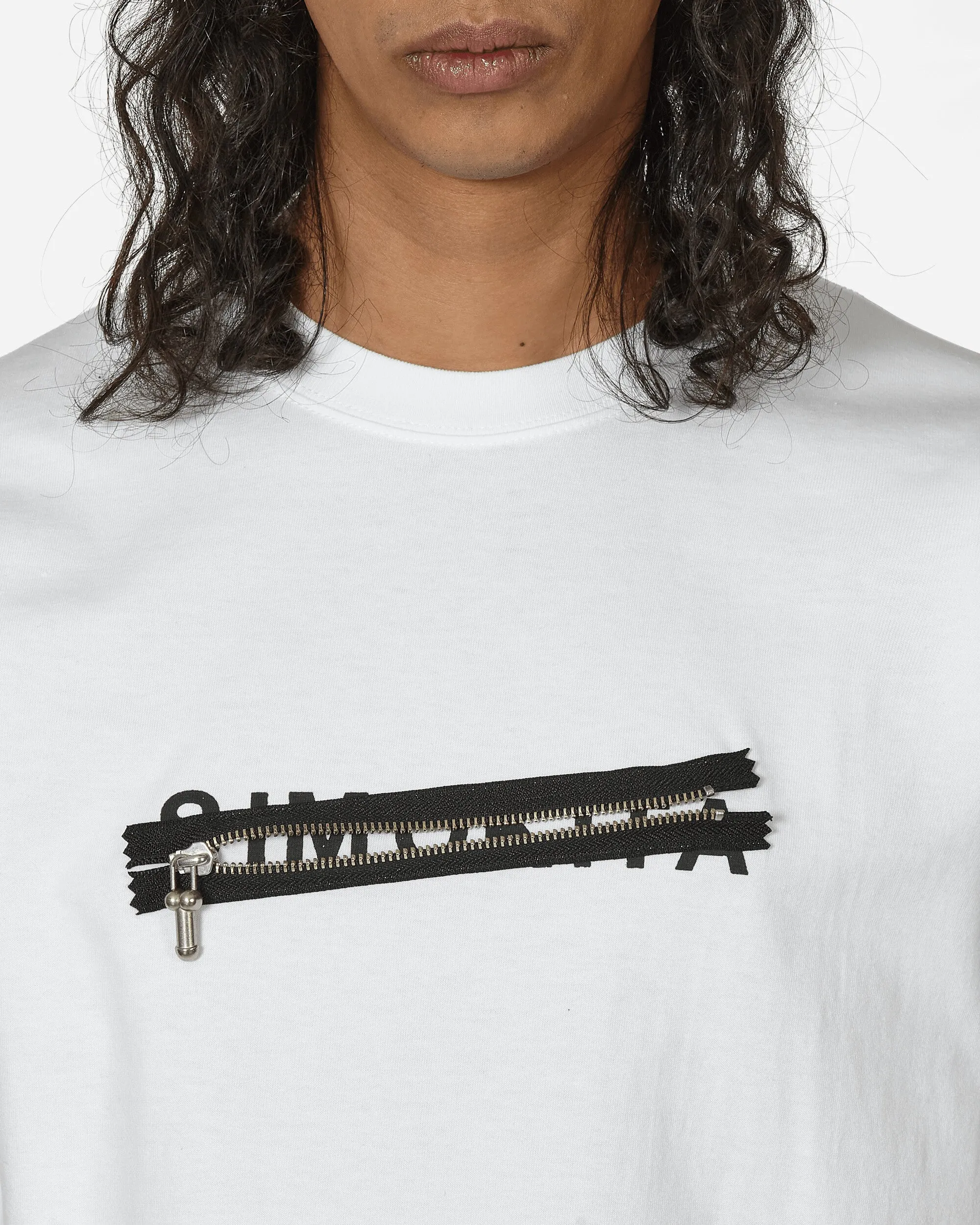 P-Zip T-Shirt Weiß
