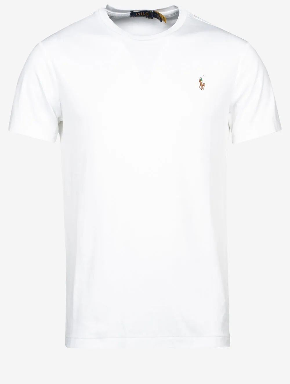 Pima Kurzarm T-Shirt Weiß