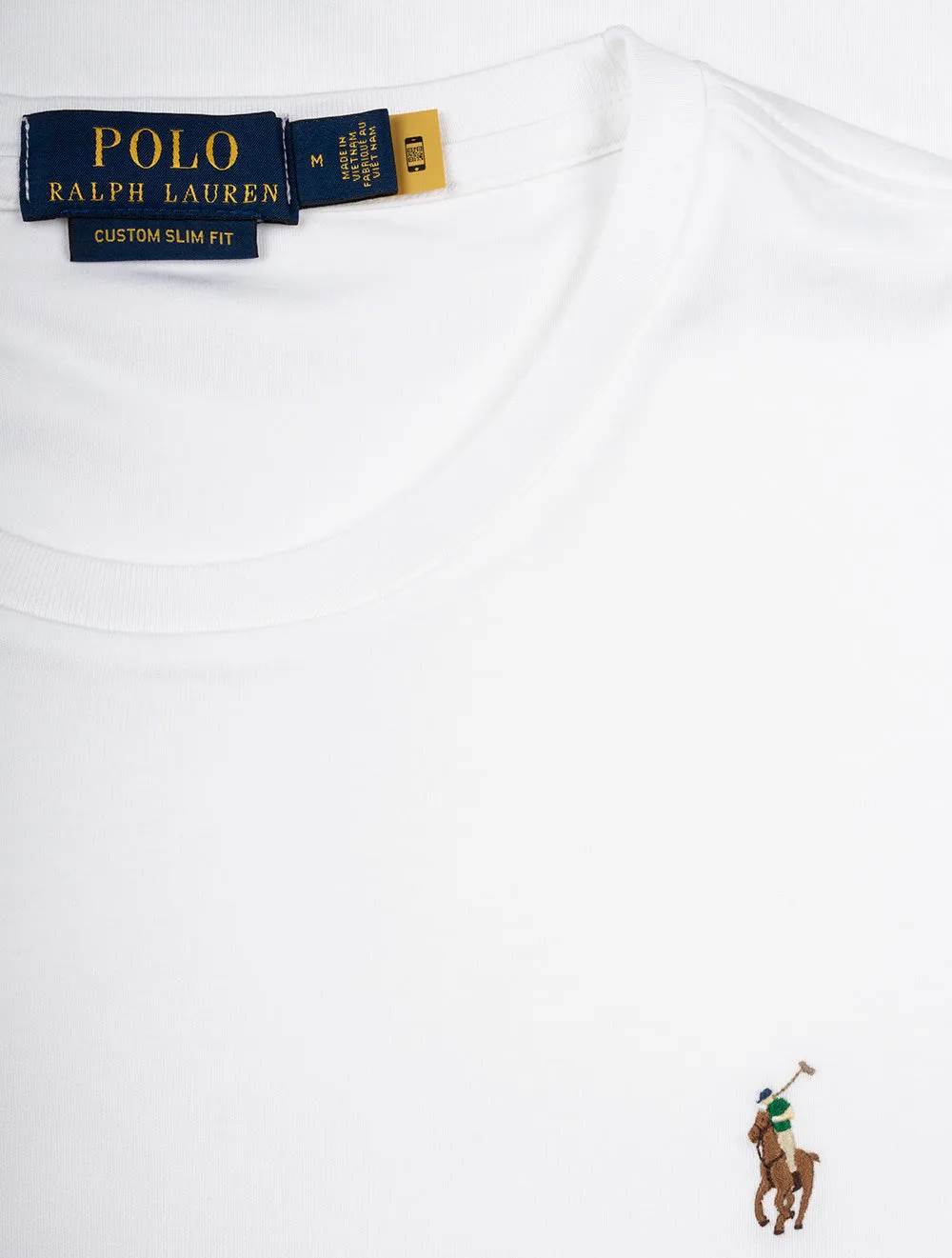 Pima Kurzarm T-Shirt Weiß