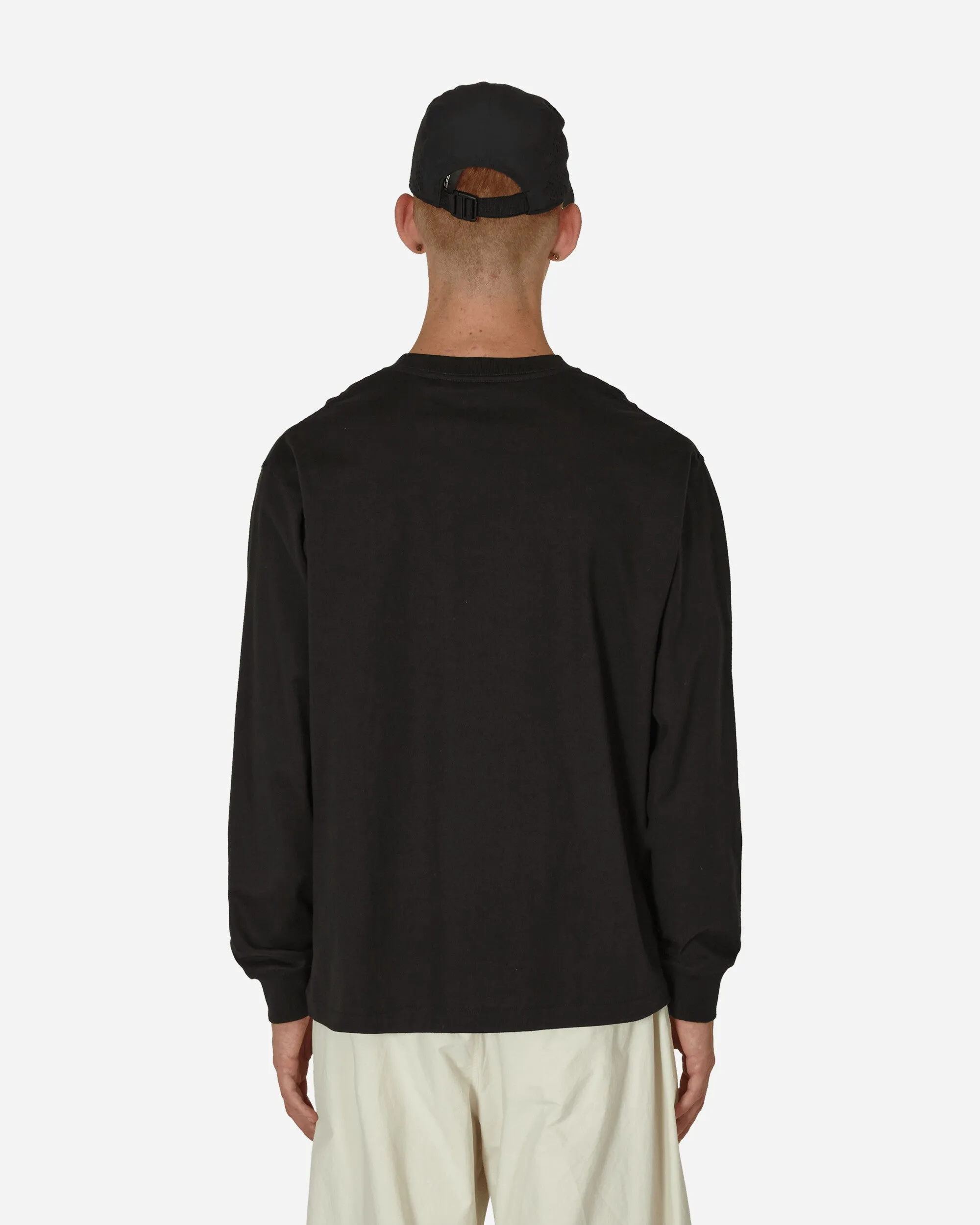 Tasche Langarm T-Shirt Schwarz