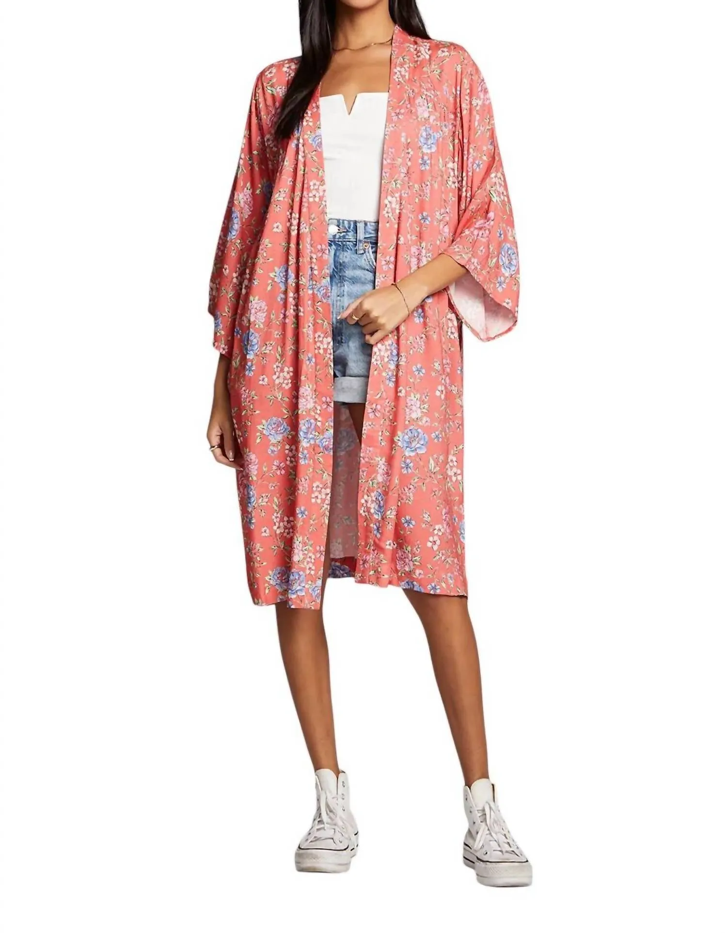Polly Kimono In Mohn