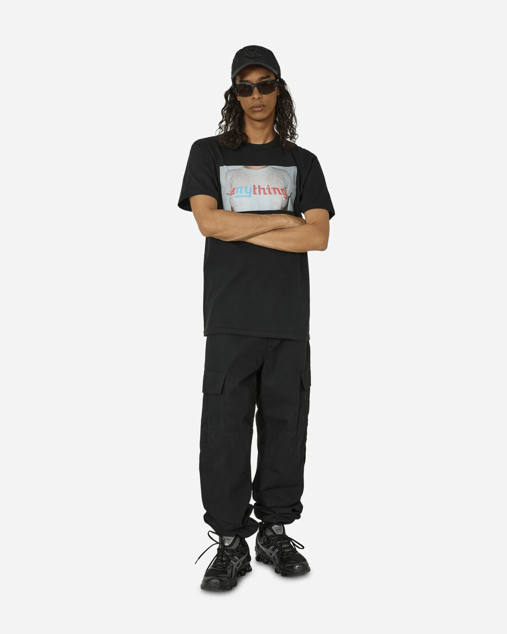 Porträt T-Shirt Schwarz