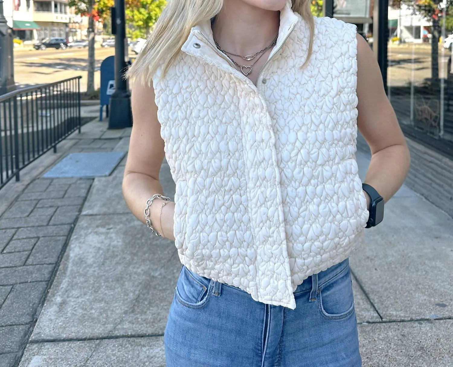 Rachel Vest In Elfenbein
