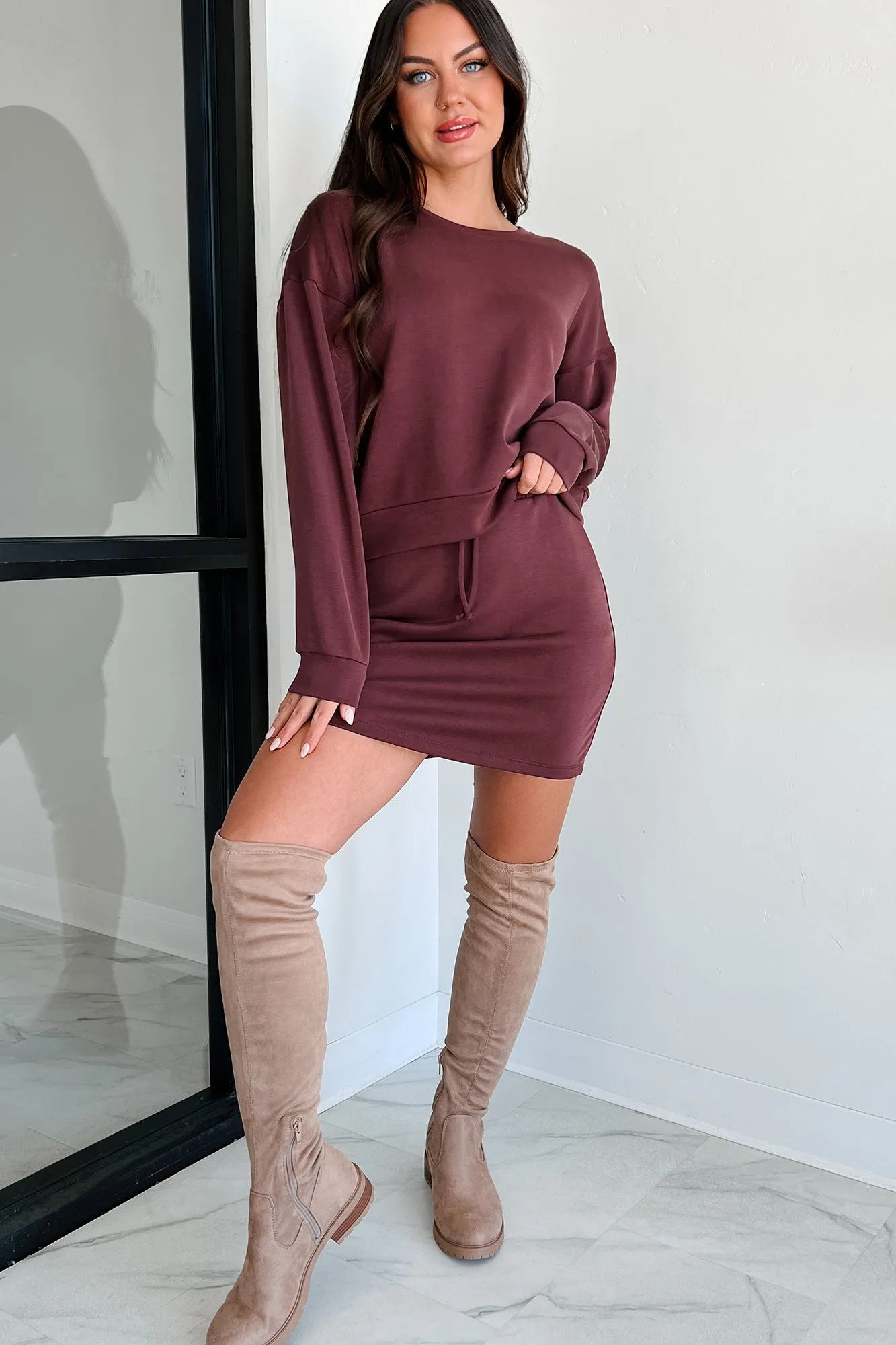Ransom Leichtgewicht Wasabi  Minze Sweatshirt (Kastanienbraun)