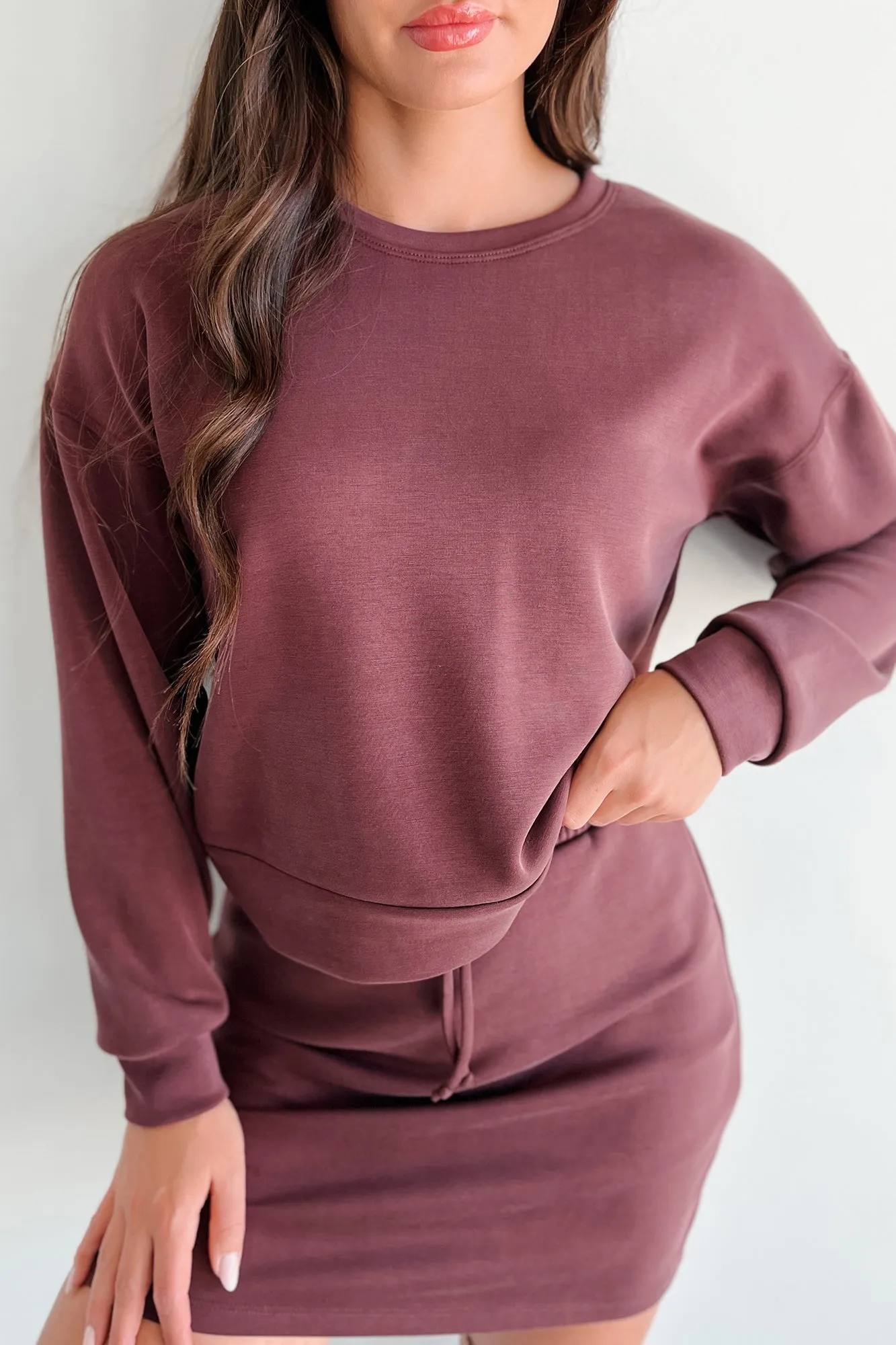 Ransom Leichtgewicht Wasabi  Minze Sweatshirt (Kastanienbraun)
