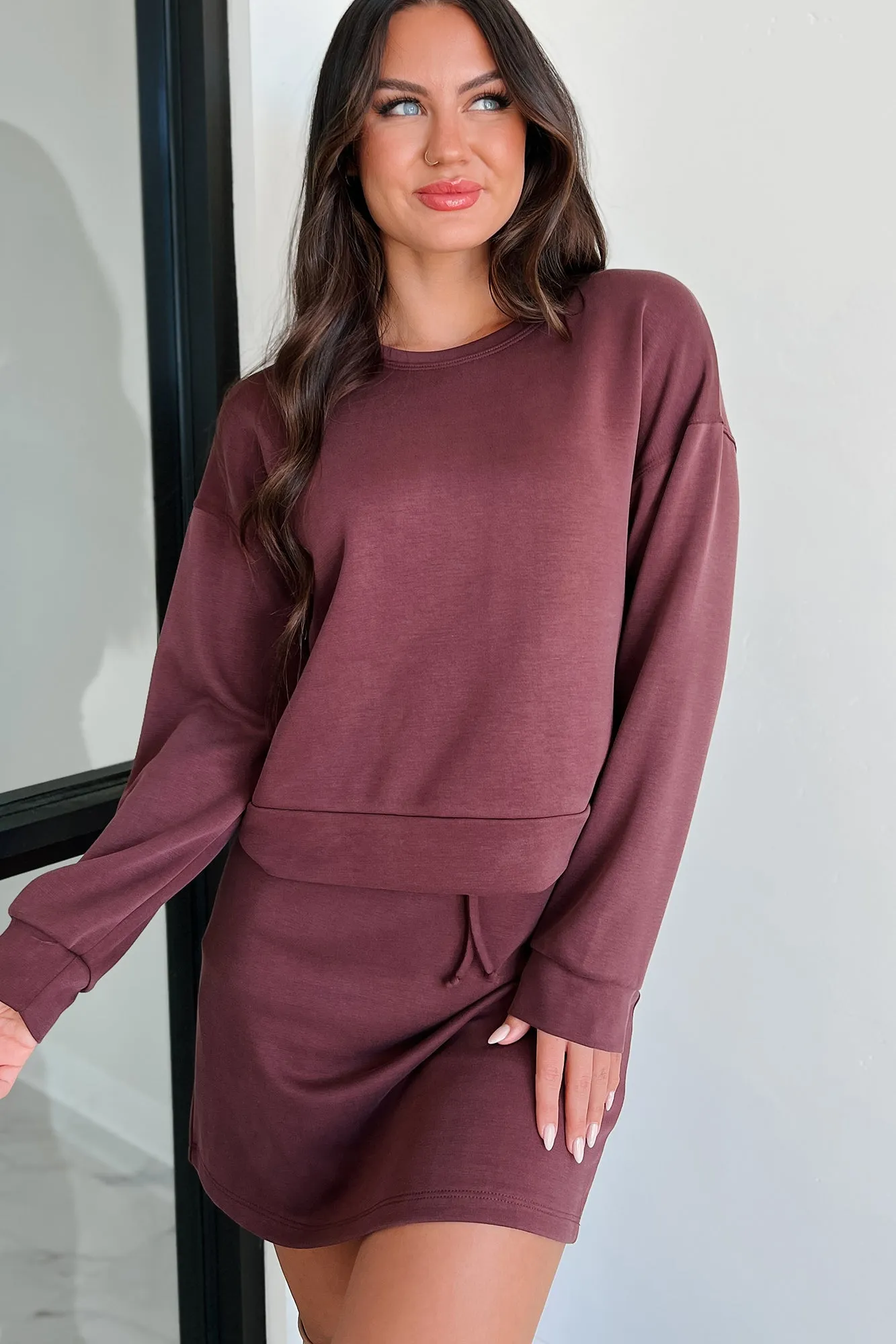 Ransom Leichtgewicht Wasabi  Minze Sweatshirt (Kastanienbraun)
