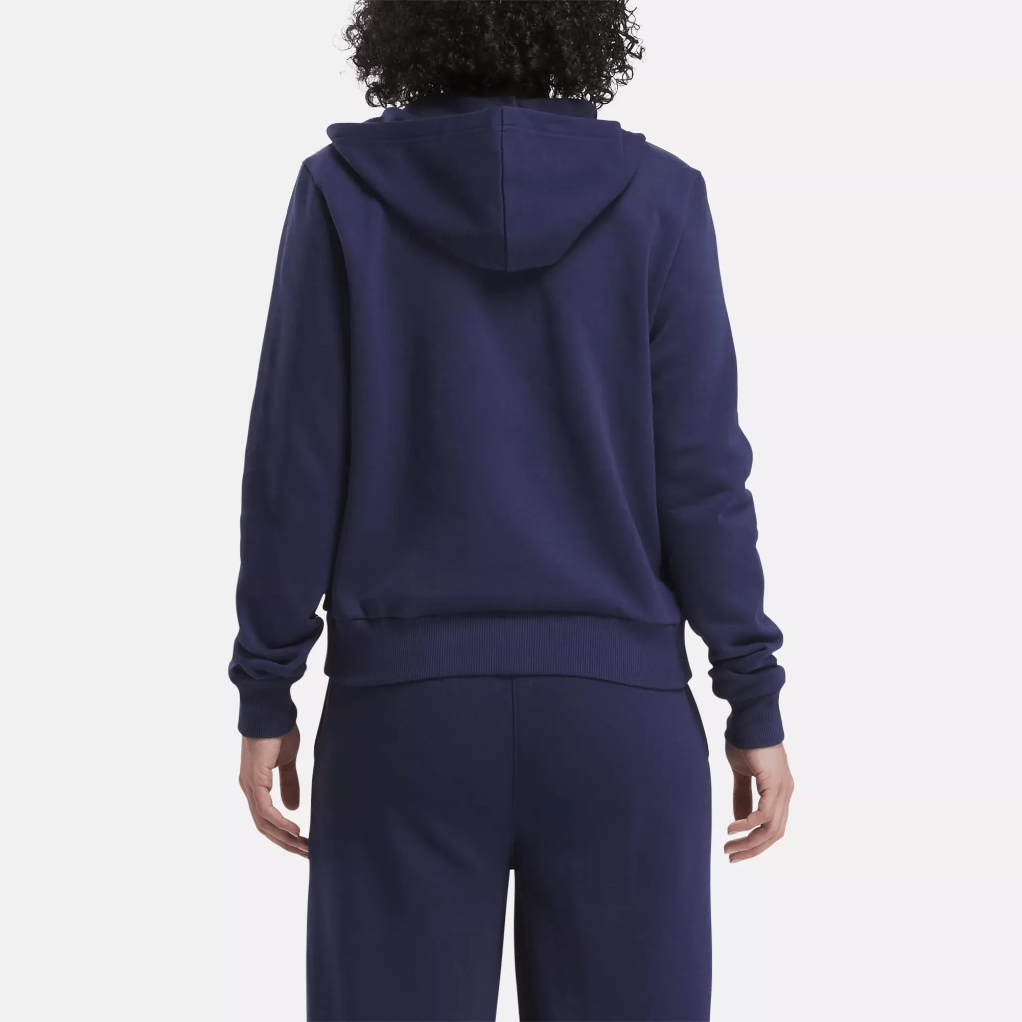 Reebok Bekleidung Damen Reebok Identity Fleece Full-Zip Kapuzenpullover mit kleinem Logo